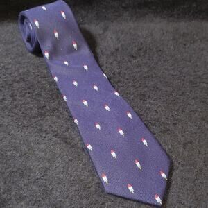 Aristo Ties Sydney Royal Blue Ice Cream Popsicles  Men's Neck Tie